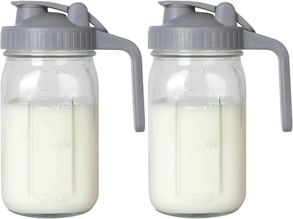 OneDream 2PACK Breast Milk Pitcher 32oz Glass Pitcher by OneDream