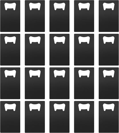 20 Pcs Stainless Steel Metal Card Beer Bottle Openers, DIY Party Favor Wedding by Yugada