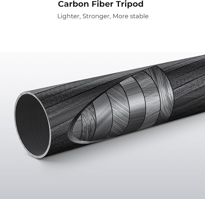 K&F Concept 68" Carbon Fiber Camera Tripod,Compact Tripods with Metal Ball Head,Quick Release Plate,Detachable Monopod 22lbs Load for DSLR Cellphone Tripods(SA255C1) D255C4+BH-28L