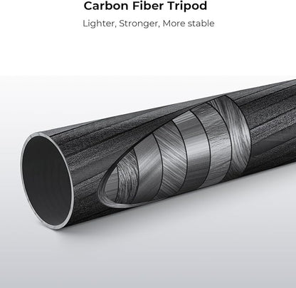 K&F Concept 68" Carbon Fiber Camera Tripod,Compact Tripods with Metal Ball Head,Quick Release Plate,Detachable Monopod 22lbs Load for DSLR Cellphone Tripods(SA255C1) D255C4+BH-28L