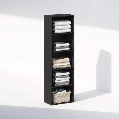 Furinno Reed Closet Organizers and Storage, 5-Tier Closet Organizer, Open Shelf - Image 4