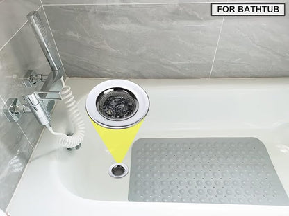 1.50" Bathtub Strainers, Bathroom Sink Strainers, Shower Drain Hair Catcher - Image 5