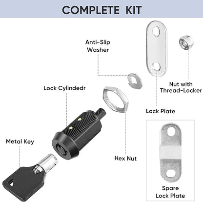 PTEROMY 12 Pack Cabinet Lock - Image 5