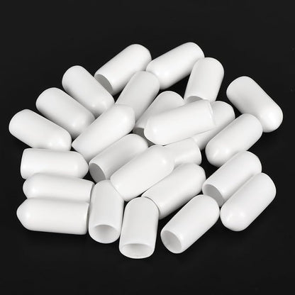 uxcell 20pcs Rubber End Caps 6.5mm ID Vinyl Round End Cap Cover Screw Thread - Image 4