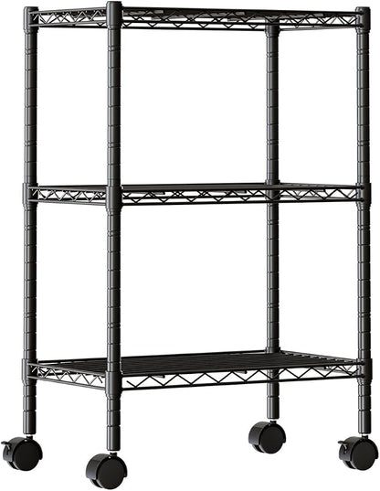 DUMOS 3-Tier Metal Wire Storage Shelves, Adjustable Standing Storage Rack Shelf by DumosLifestyle