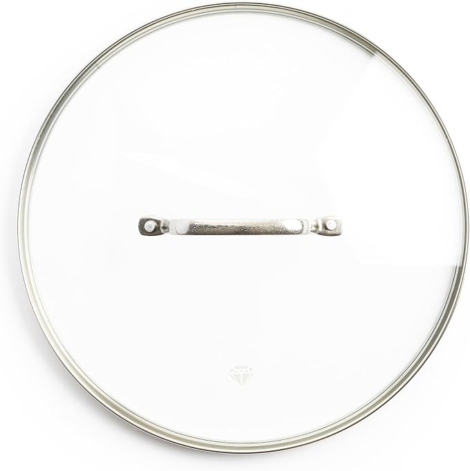 Blue Diamond 8.5” Universal Tempered Glass Lid, Frying Pan Skillet, Oven Safe by BlueDiamondCookware