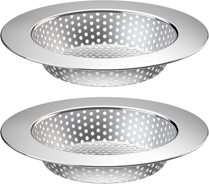 2PCS Kitchen Sink Drain Strainer/Catcher/Basket/Cover/Filter/Trap/Screen by Huntonry