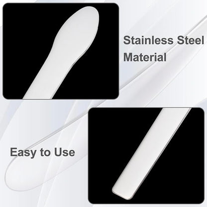 Pndeyo 3pcs Mini Stainless Steel Makeup Spatula, Skincare Scoop Applicator - Image 3