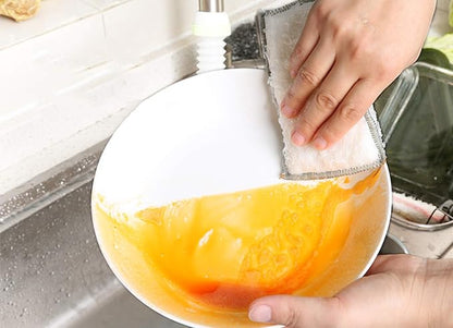 JEBBLAS 8Pack Bamboo Natural Kitchen Sponges Dish Sponge Cleaning Sponge Heavy - Image 8