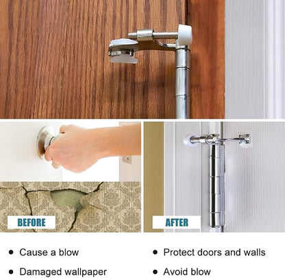 12 Pack Hinge Pin Brushed Nickel Door Stopper, Adjustable Heavy Duty Hinge Pin - Image 5