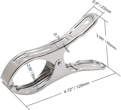 Large Heavy Duty Metal Clothespins 6 Packs Stainless Steel Clothespin, Big - Image 3