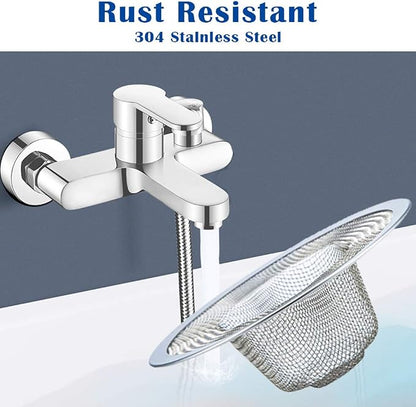 2 Pcs Heavy Duty Stainless Steel Slop Basket Filter Trap, 3.54" Top / 1.65" - Image 3