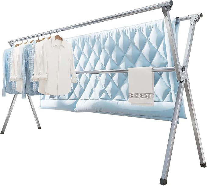 Clothes Drying Rack 95 Inches Folding Outdoor Indoor, Drying Rack Clothing by DiscovertheEleganceofAir-drying