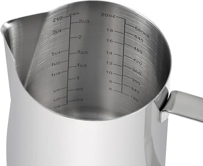 Kichwit Stainless Steel Measuring Cup, Metal Measuring Cup - Image 2