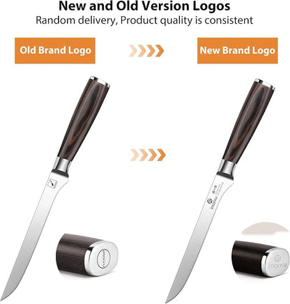 imarku Fillet Knife, German High Carbon Boning Knife, 6-Inch Stainless Steel - Image 3