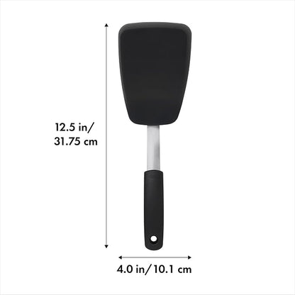 OXO Good Grips Large Silicone Flexible Turner & 65191 Good Grips Nylon Flexible - Image 3