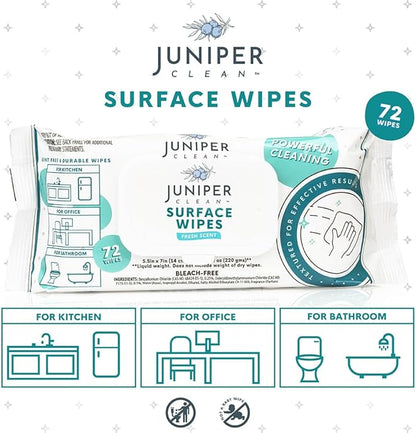 24 Pack Surface Cleaning Wipes Bleach Free, All-Purpose Cleaner - Image 2