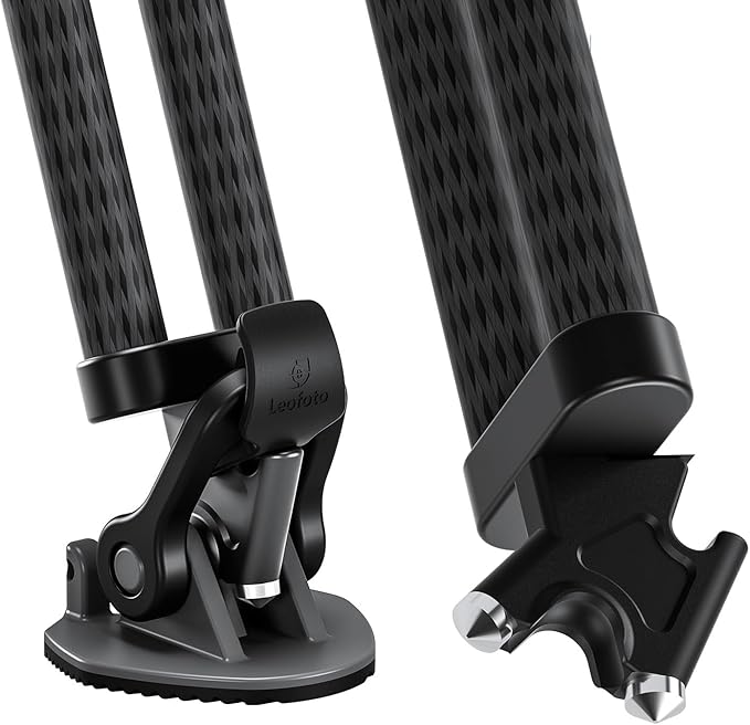 Leofoto LVC-253C+BV-20 Video Tripod, Twin Leg, Integrated Bowl, Leveling Base with Handle, 3 Leg Sections, Fluid Head Set, Lever Release Clamp