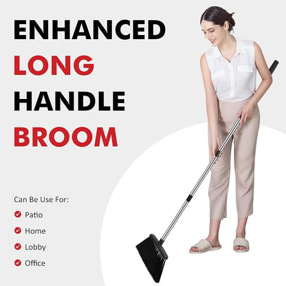 NACENA Heavy Duty Broom, 55 Inch Long Handle Outdoor Large Angle Brooms - Image 7