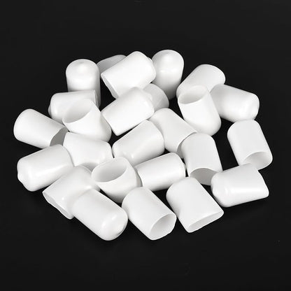 uxcell 20pcs Rubber End Caps 14mm ID Vinyl Round End Cap Cover Screw Thread - Image 4