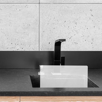 PRETYZOOM Acrylic Kitchen Sink Splash Guard 13.77 X 8.26 Inch Clear Water - Image 4