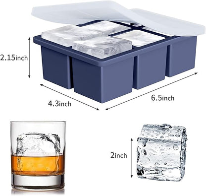 Large Ice Cube Tray for Whiskey: FDDBI Big Square Ice Cube Maker for Cocktail - Image 3