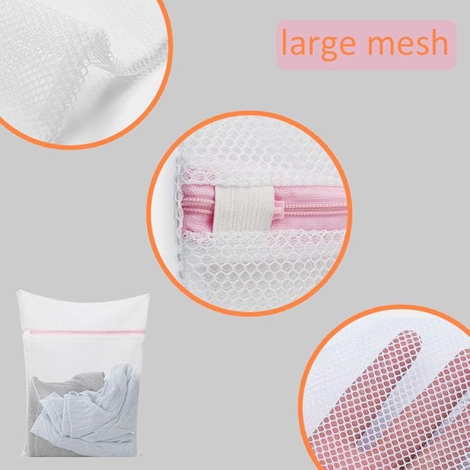 Mesh Laundry Bag, Kasiria 5 Pcs Washing Bags- - Image 8