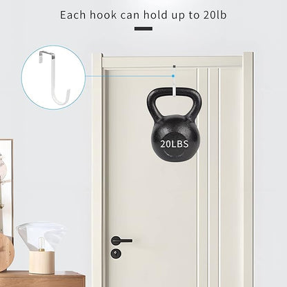 FYY Over the Door Hooks, 6 Pack Door Hangers Hooks - Image 4