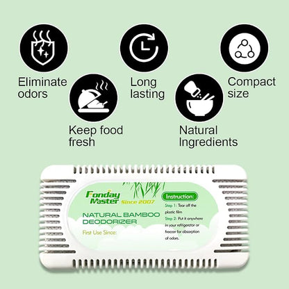 4Packs Fonday Refrigerator Deodorizer Odor Eliminator - Image 2