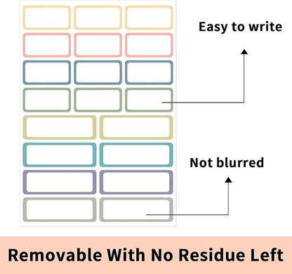 STARLIBOO Removable Labels, Removable Colored Labels Stickers, Self-Adhesive - Image 3