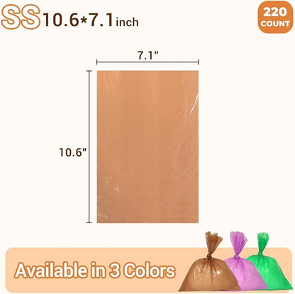 Odor Sealing Small Trash Bags Home & Food Use XS-220 Count Disposable Bags - Image 4