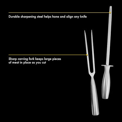 Babish High-Carbon 1.4116 German Steel 15 Piece Full Tang Forged Cutlery - Image 7