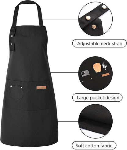 Tosewever Art Aprons for Women Painting Pottery Baking, Mens Buckle Straps - Image 2
