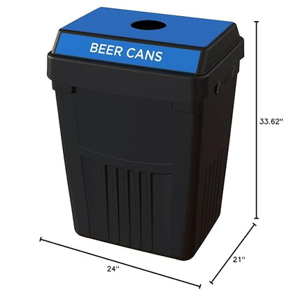Flex E Bin FX50A-BK1-BC-BE, Made from Recycled Plastic. Indoor and Outdoor - Image 10