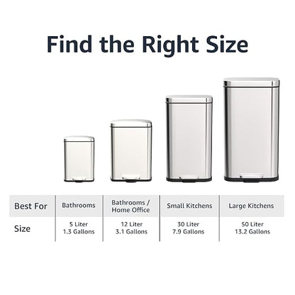 Amazon Basics Smudge Resistant Rectangular Trash Can - Image 5
