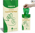 1.3 to 1.6 Gallon Compostable Trash Bags, 35 Count Green Compost Bags for Countertop Bin, Food Waste, Dispenser Packs Organic Biodegradable Bags BPI Certified Meet ASTM D6400 Standard