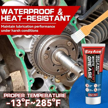 White Lithium Grease, Garage Door Lubricant, Track Rail, Waterproof&Heat - Image 3