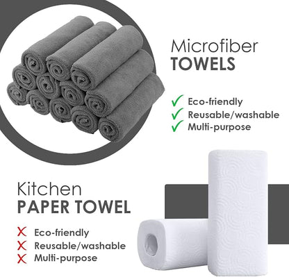 Avalon Towels Microfiber Cleaning Cloths Size 16" x 16", Highly Absorbent - Image 2
