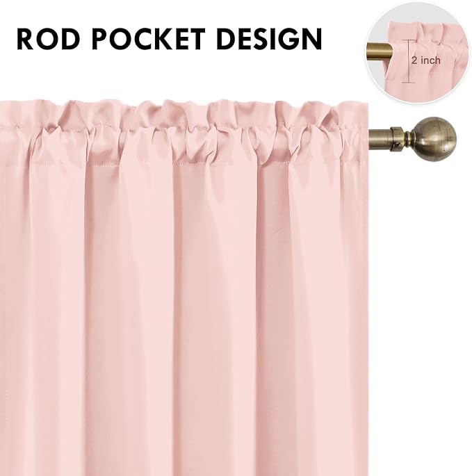 DWCN Blackout Curtains for Living Room Thermal Insulated, Energy Saving & Noise - Image 4