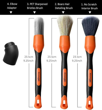 YeewayVeh 3pcs Car Detailing Brush Set - Image 8