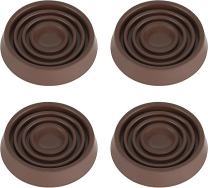 Furniture Coasters, 1.5X1.5 Rubber Caster Cups Non Slip Furniture Pads Non Skid by VOCOMO