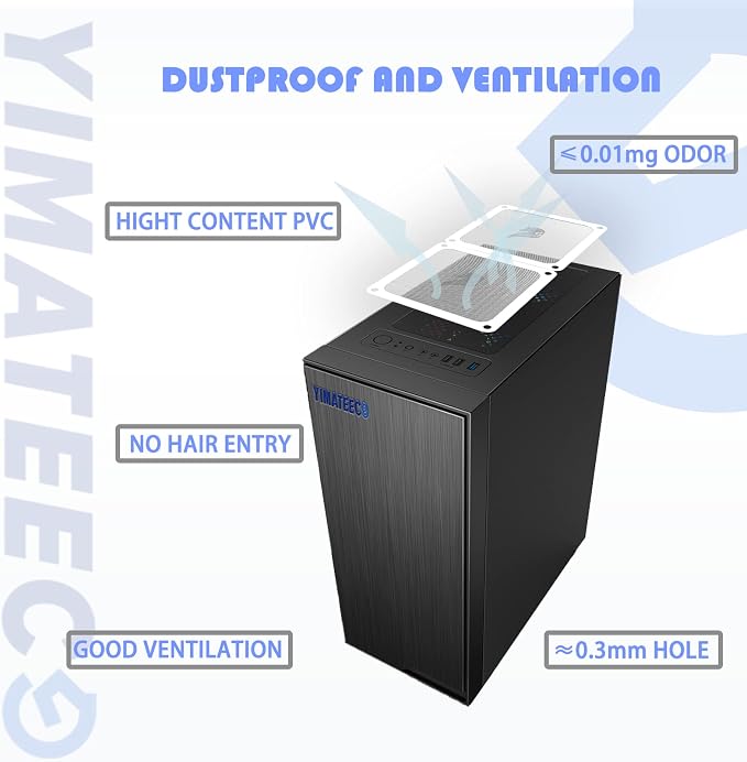 140mm Fan Filter PC Dust Filter Computer Fan Grills Dust Mesh Magnetic Frame PC - Image 6