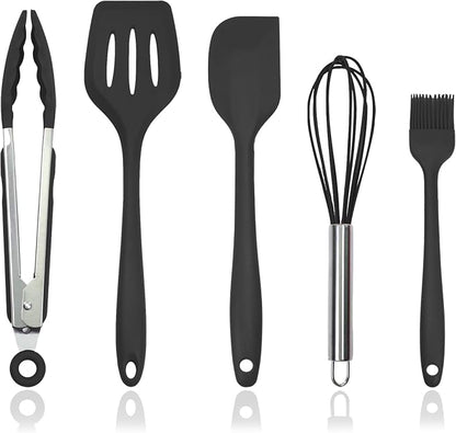 Silicone Kitchen Cooking Utensils Set Kitchen Spatula Set by XoYoZo