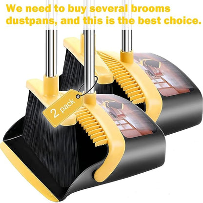 2-Pack is More economical，Upgraded Broom and Dustpan， - Image 8