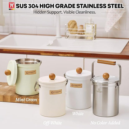 Kitchen Countertop Compost Bin 101ounces / 3Liters, Airtight Lid SUS304 - Image 6