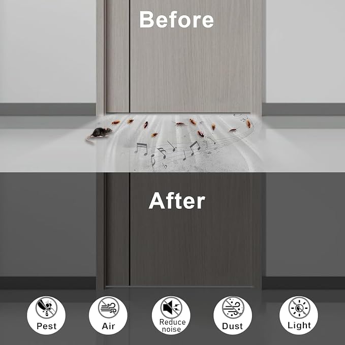 Weather Stripping Strong Adhesive 1 inch x 1/8 inch Weather Stripping Door Seal - Image 6