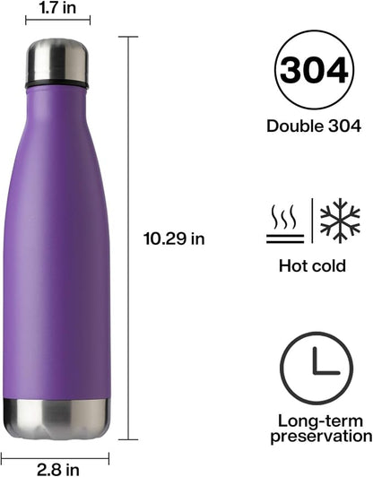 MEWAY 17oz Sport Water Bottle 8 Pack Vacuum Insulated Stainless Steel - Image 7
