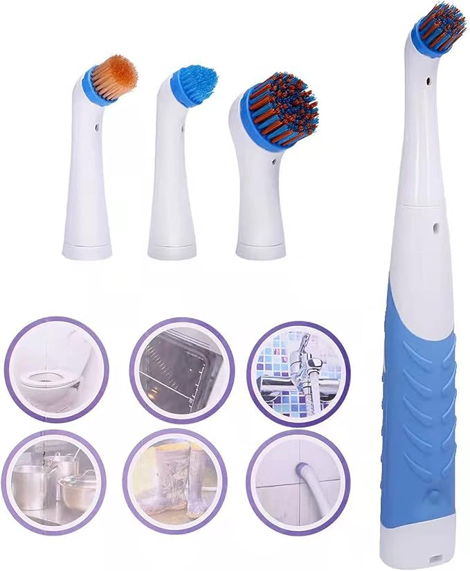 Electric Cleaning Brush with 4 in 1 Multiple Brush Heads, Indoor Household - Image 5
