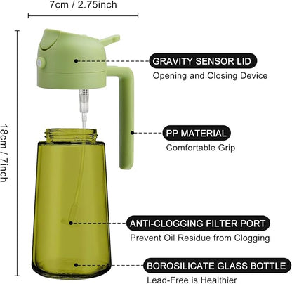 2 In 1 Oil Dispenser And Oil Sprayer, 16 Oz/470 Ml Oil Dispenser - Image 5