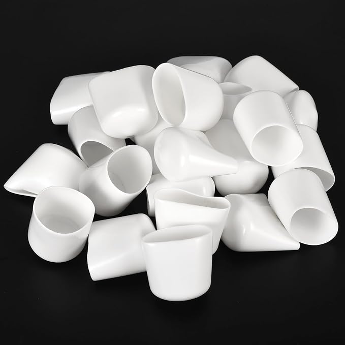 uxcell 20pcs Rubber End Caps 30mm ID Vinyl Round End Cap Cover Screw Thread - Image 4